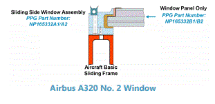 Airbus A320 number 2 window